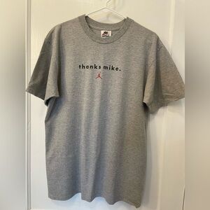 Vintage 90s Nike Jordan “Thanks Mike” Graphic Short Sleeve Tee Michael Jordan
